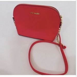 Steve Madden Bright Red Faux Leather Crossbody